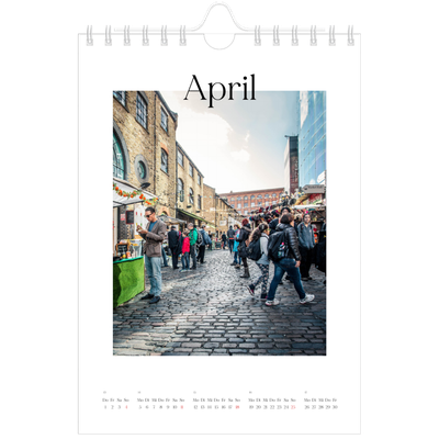 Fotokalender A5 — Mein Reisebericht [April]