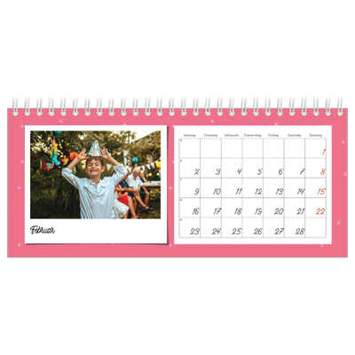 Tischkalender — Bunte Retro-Bilder [Februar]