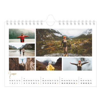 Fotokalender A5 — Handgeschrieben