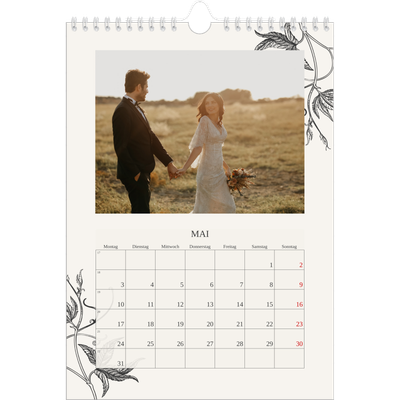Fotokalender A4 (20 x 30 cm) — Tinte und Efeu [Mai]