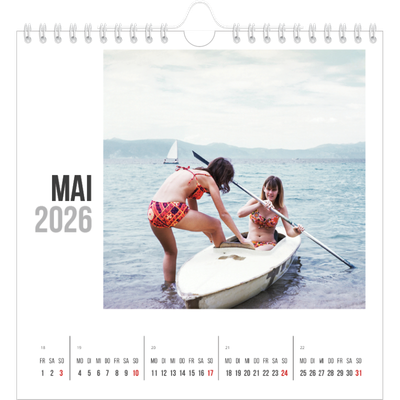 Jahreskalender Quadratisch — Kurztext [deckblatt]