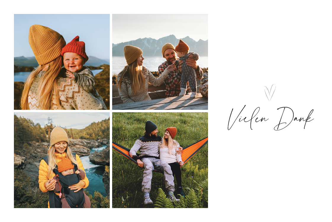Dankeskarten — Abenteuer mit Liebe