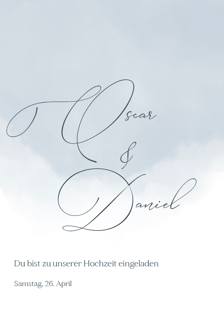 Einladungskarten — Aquarell-Abstrakt