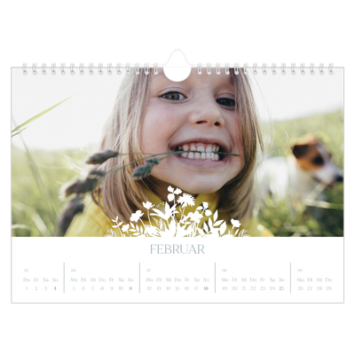 Fotokalender A4 — Blumenmotiv [Februar]