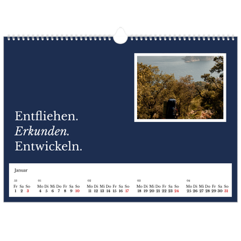 Fotokalender A3 — Redaktionelle Erde