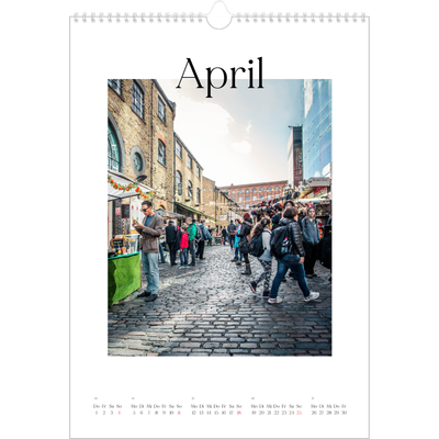 A3 Jahreskalender — Mein Reisebericht [April]
