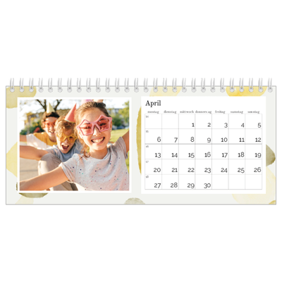 Tischkalender — Wasserfarbentupfer [April]