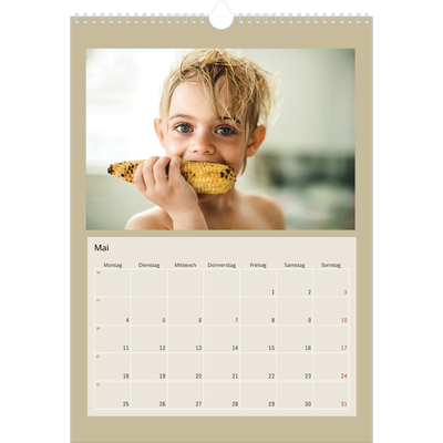 A3 Jahreskalender — Erdtöne [deckblatt]