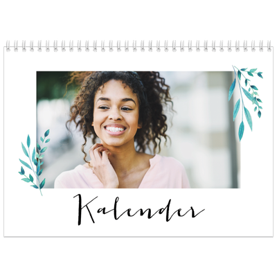 Fotokalender A4 doppelt (30 x 40 cm) — Blumen-Illustrationen [deckblatt]