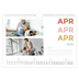 Fotokalender A4 — Bunte Schrift [April]