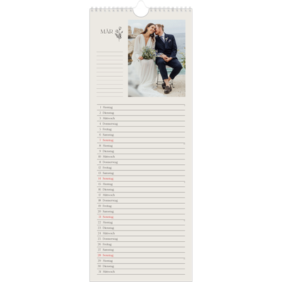 Küchenkalender  — Blühende Initialen [Marsch]