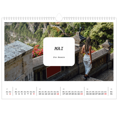 Fotokalender A3 — Die ganze Geschichte [Mai]