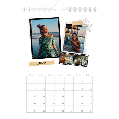Fotokalender A5 — Scrapbook-Flair [Januar]