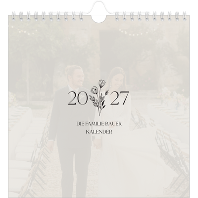 Jahreskalender Quadratisch — Blühende Initialen [deckblatt]