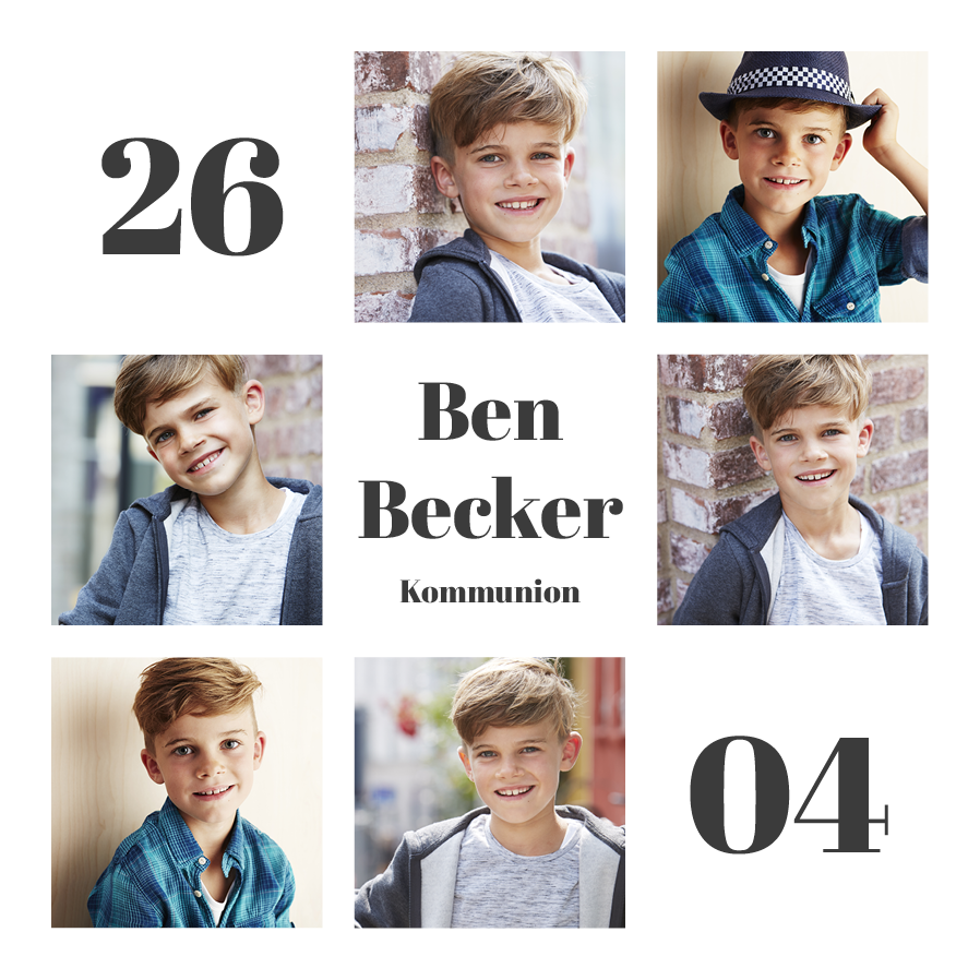 Einladungskarten — Diagonales Datum