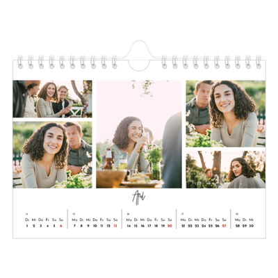 Fotokalender A5 — Fotoarrangement [April]