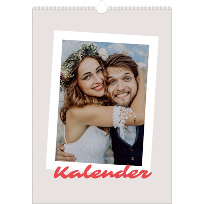 A3 Jahreskalender — Karminrote Signatur [deckblatt]