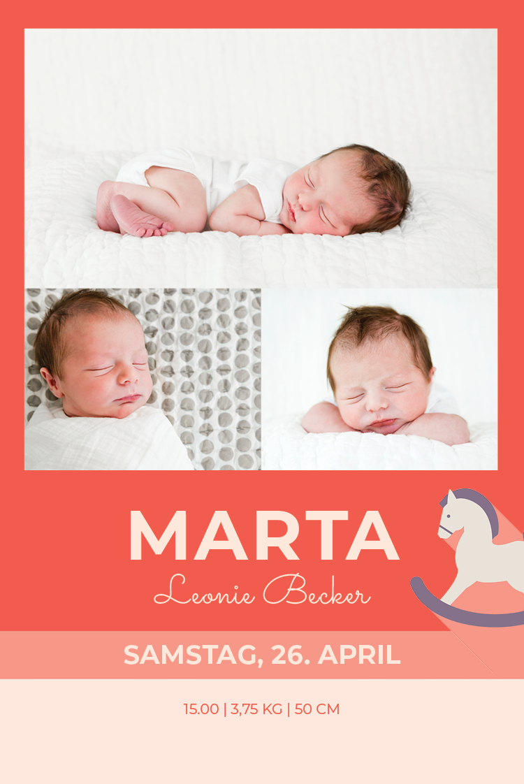 Einladungskarten — Schaukelpferd