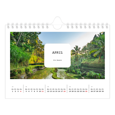 Fotokalender A5 — Die ganze Geschichte [April]