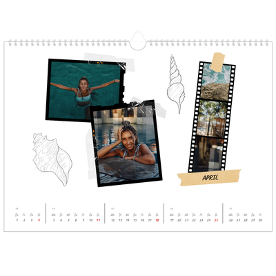 Fotokalender A3 — Scrapbook-Flair [April]