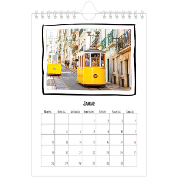 Fotokalender A5 — Scrapbook-Schnappschüsse
