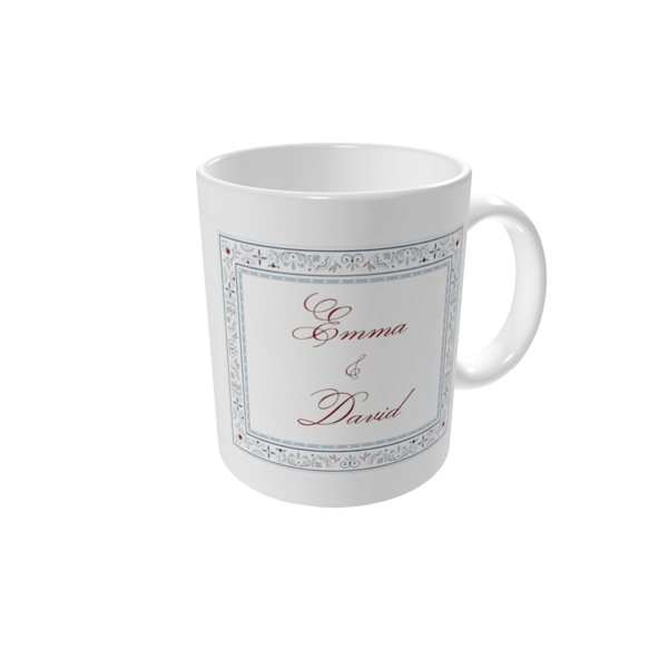 Tasse bedrucken — Verzierte Fliese