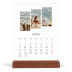 Tischkalender mit Holzfuß Hochformat  — Reisemosaike [Marsch]