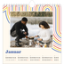 Jahreskalender Quadratisch — Retro-Streifen [Januar]