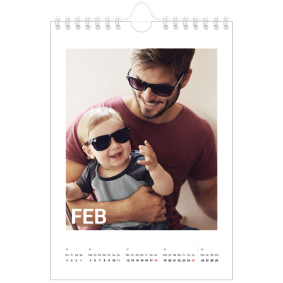 Fotokalender A5 — Großer Monat [Februar]