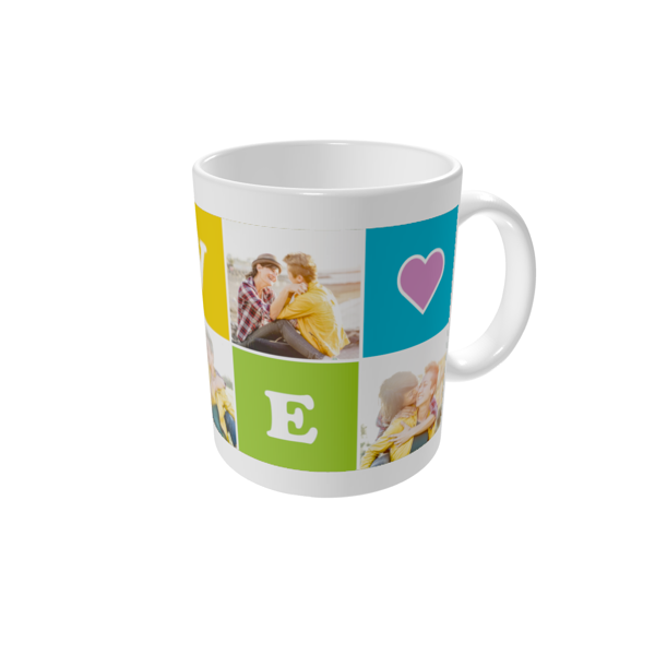Tasse bedrucken — Bunte Liebe