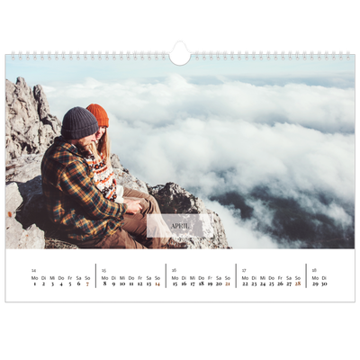 Fotokalender A3 — Klassischer Kalender [April]