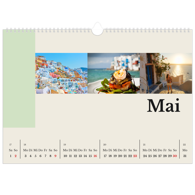 Fotokalender A3 — Sehenswürdigkeiten der Welt [Mai]