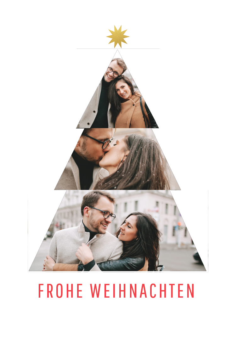 Fotokarten — Moderner Weihnachtsbaum