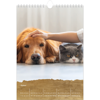 Fotokalender A4 — Blattgold