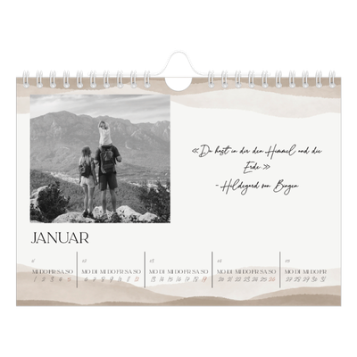 Fotokalender A5 — Positive Zitate [Januar]