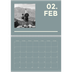Fotokalender A4 doppelt (30 x 40 cm) — Modern und kräftig [Februar]