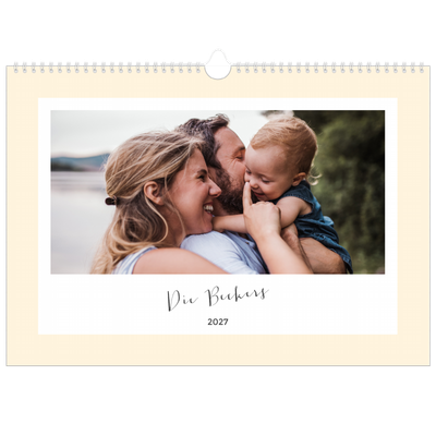 Family Planners A3 Landscape — Moderner Planer - 3-köpfige Familie [deckblatt]