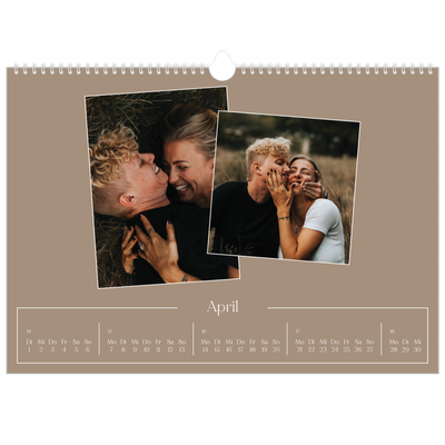 Fotokalender A3 — Gebastelte Momente [April]