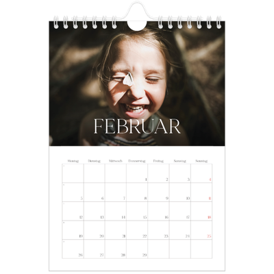 Fotokalender A5 — Zwölf große Monate [Februar]