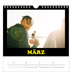 Jahreskalender Quadratisch — Bunte Schrift [Marsch]