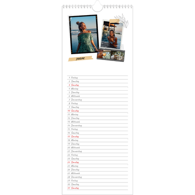 Küchenkalender  — Scrapbook-Flair [Januar]