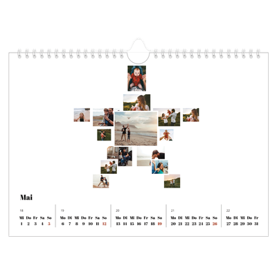 Fotokalender A4 — Collage shapes [deckblatt]