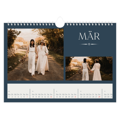 Fotokalender A4 — Schiefer und Serifen [Marsch]