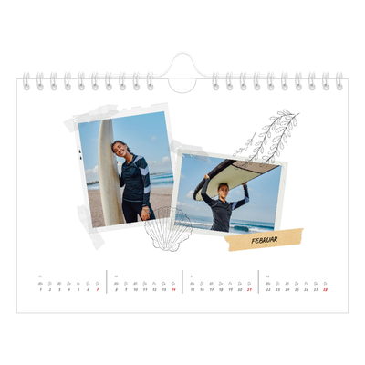 Fotokalender A5 — Scrapbook-Flair [Februar]