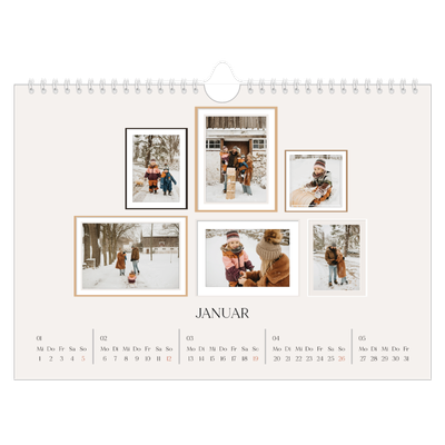 Fotokalender A4 — Fotowand [Januar]