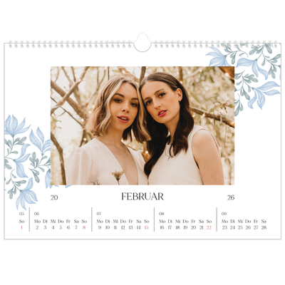 Fotokalender A3 — Elegante Blumen [Februar]