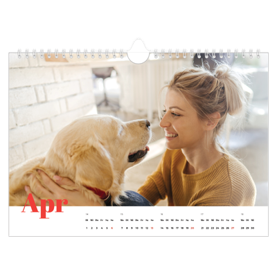 Fotokalender A4 — Kräftige Farben [April]