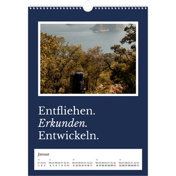 Fotokalender A3 — Redaktionelle Erde