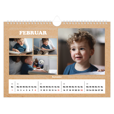 Fotokalender A4 — Magazinstil [Februar]