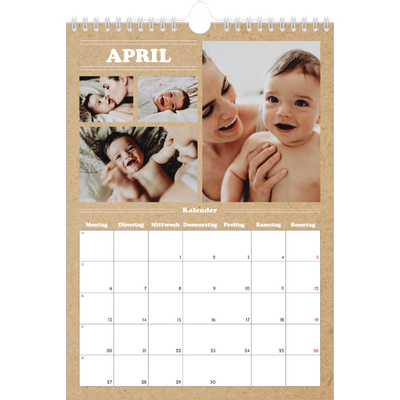 Fotokalender A4 (20 x 30 cm) — Magazinstil [April]